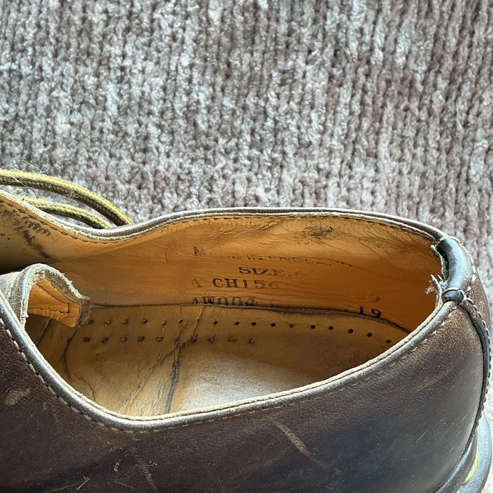 Dr Martens 1561 Brown Leather Oxford Shoes - Made in England - size 6 - Picture 6 of 9